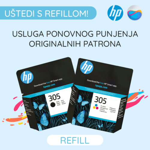 tinta hp 305 usluga ponovnog punjenja refill